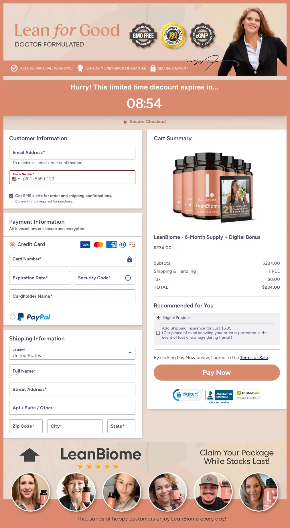 lean biome-order-page
